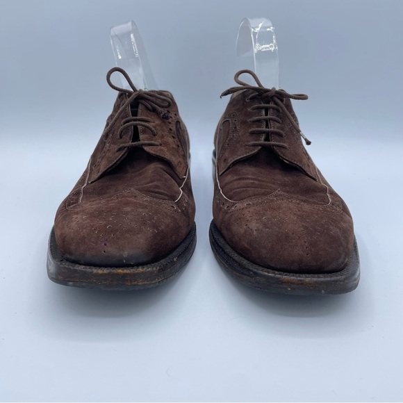 Salvatore Ferragamo Suede Oxfords 7 1/2 Brown main image 16